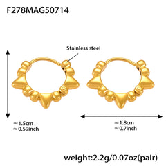 Textured Mini Hoop Earrings