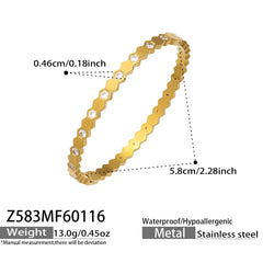 Cubic Zirconia Slim Clasp Bangle Bracelets