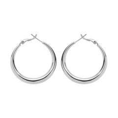 Daphne Crescent Moon Hoop Earrings