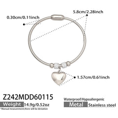 Charm-Accent Flexible Cuff Bracelets