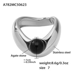 Gold-Tone Sculptural and Stone Ring Designs