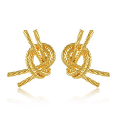 Daphne Vintage-Inspired Knot Stud Earrings