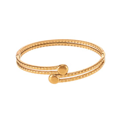 18K Gold-Plated Double Open Cuff Bracelet