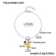 18K Gold-Plated Lemon Charm Jewelry