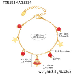 Garnet Christmas Necklace, Bracelet or Earrings