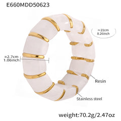 Color Resin Stretch Bracelet