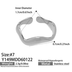 Sculptural Geometric Open Ring Designs