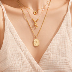 Geometric Charm & Layered Pendant Necklaces