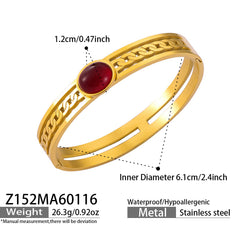Natural Stone Geometric Statement Bracelets