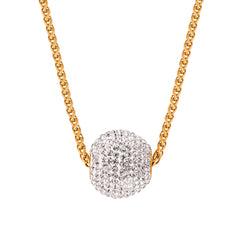 Sparkling Round Ball Pendant Necklace
