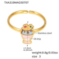 Ice Cream Enamel Charm Jewelry