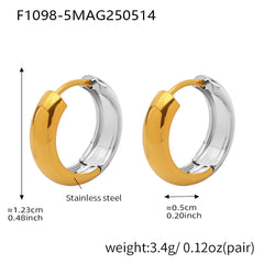 Polished Round Hoop Earring Collection