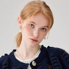Nadine Vintage-Inspired Pearl Drop Earrings No. 997819