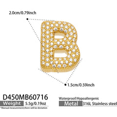 18K Gold-Plated Initial Charms and Chain Designs