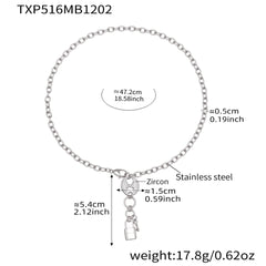 18K Gold-Plated Lock and Key Chain Necklace or Bracelet