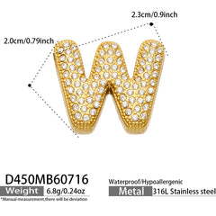 18K Gold-Plated Initial Charms and Chain Designs