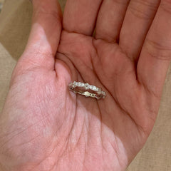 Nadine Dainty Pavé Adjustable Ring