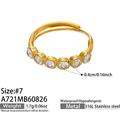 Beaded Band or Cubic Zirconia Ring