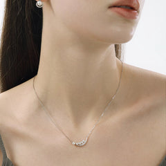 Nadine Pearl Pavé Choker Necklace