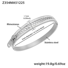 Colored Cubic Zirconia and Enamel Bangle Designs