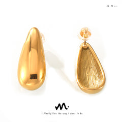 Polished Teardrop Stud Earrings