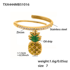 Ocean or Fruit Charm Necklace, Bracelet, Anklet or Ring