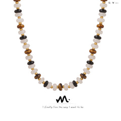 Natural Stone Mixed Bead Necklace