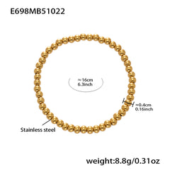 18K Gold-Plated Heart Charm or Bead Bracelet