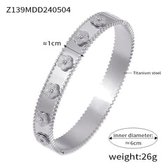 18K Gold-Plated Colored Accent Bangle Designs