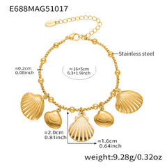 18K Gold-Plated Ocean Charm Bracelet Designs