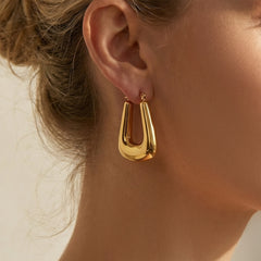 Minimalist Tapered U-Hoop Earrings