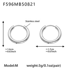 Polished Minimal Huggie Hoop Earrings