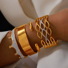 Minimal Stainless Steel Bangle Designs