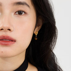 Marielle Openwork Tiger-Eye Stud Earrings