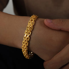 Men’s Textured Link Bracelet