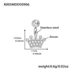 18K Gold-Plated Cubic Zirconia Charms and Chain Designs