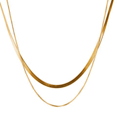 Daphne Vintage-Inspired Snake Layered Necklace No. 075707