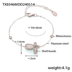Shell Accent Butterfly Jewelry