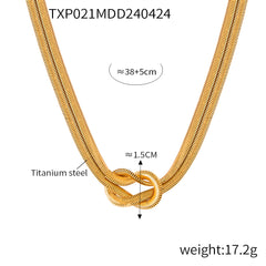 Knotted Snake Chain Necklace and Bracelet