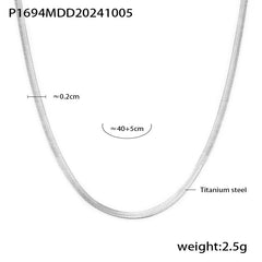 Pearl-Look Triangle Pendant Necklace