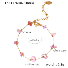 Natural Stone Chip Bracelet