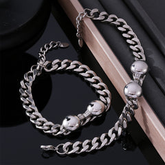 Silver-Tone Chain Necklace or Bracelet