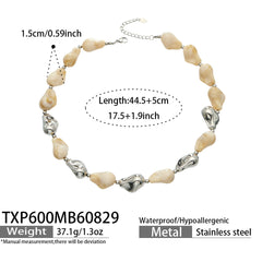 Color Resin Sculptural Link Necklace and Bracelet