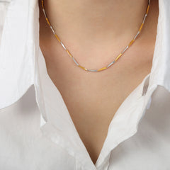 Textured Geometric Necklace Collection