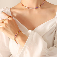 Colored Cubic Zirconia Tennis Jewelry