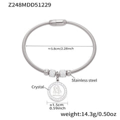18K Gold-Plated Geometric Clasp Bangle Bracelets
