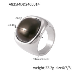 Geometric Sparkling Statement Ring
