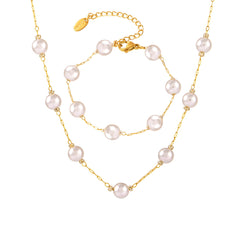 Imitation Pearl Necklace or Bracelet