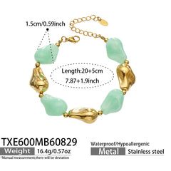 Color Resin Sculptural Link Necklace and Bracelet