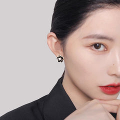 Nicolette Vintage-Inspired Pearl Camellia Stud Earrings
